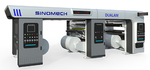 آلة تصفيح نوع Dualam لمواد الفيلم والأغشية والورق بدون مذيبات